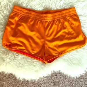 Under Armour Orange Mesh Shorts XL